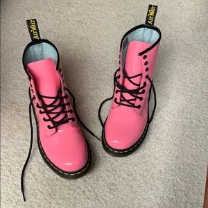 Pink Dr marten boots